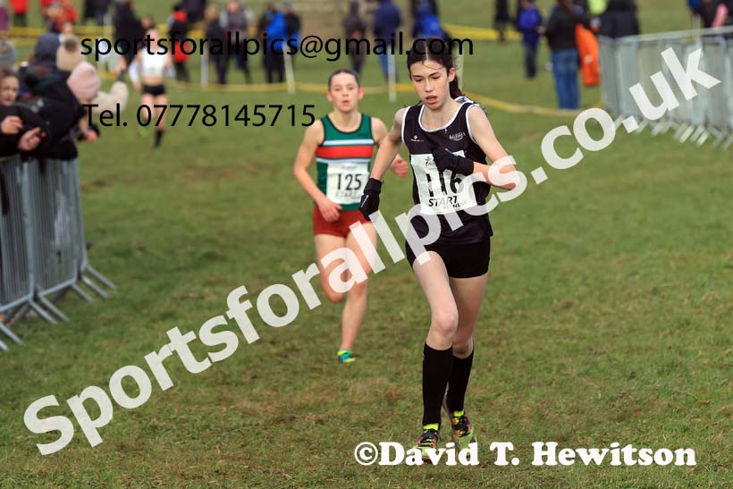 Girls Under-15s 2024 Northern Cross Country Champs., Sedgefield. Photo: David T. Hewitson/Sports for All Pics